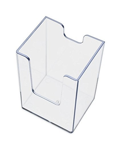 SOURCEONE.ORG Premium Clear Acrylic Single Pocket Vertical Business Card Holder - Image 2